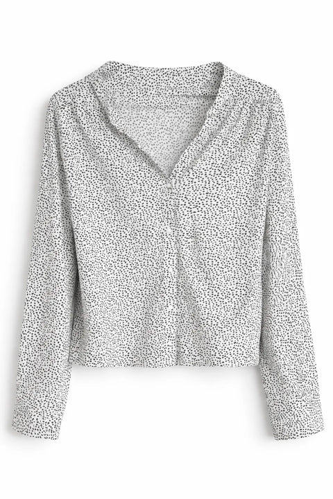 Sinsay Women's White Viscose with spots black T-Shirt  |Sinsay  in Lebanon