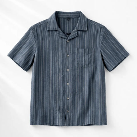 Art Class Boy's Blue Short Sleeve Woven Striped Button-Up Shirt | Art Class In Lebanon