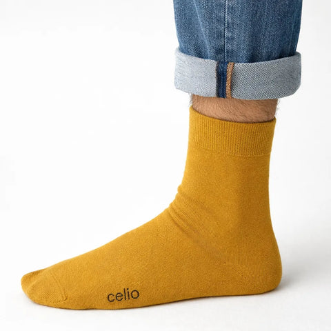 Celio Men's Dark Yellow High Socks |Celio  in Lebanon