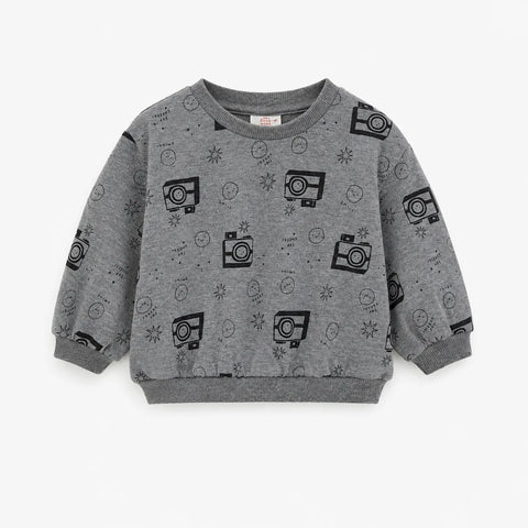 Cat & Jack Baby Boy's Grey Printed Blouse | Cat & Jack In Lebanon