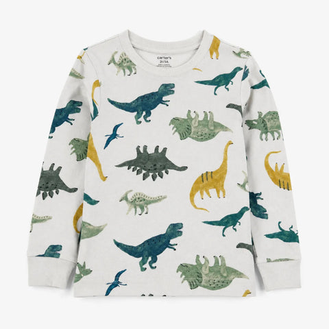 Carter's  Boy's Light Blue Animal Printed Blouse | Carter's in Lebanon