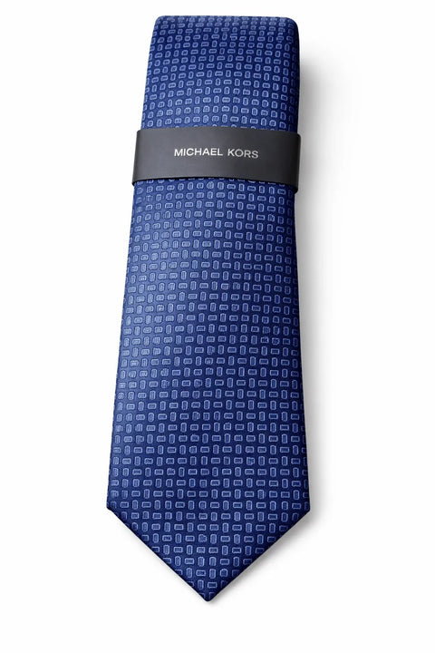 Michael Kors Men's Blue Petrel Mini-Print Tie | Michael Kors In Lebanon