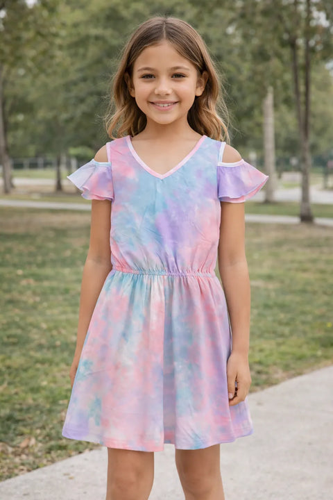 Ativo Girl's Multicolor Tie Dye Sleeveless Romper |Ativo In Lebanon