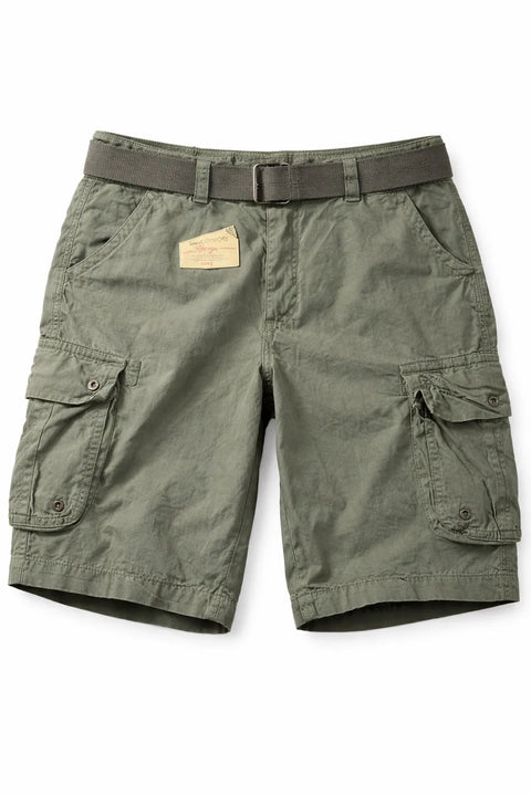 X-Ray Men's Drak gray  Belted Double Pocket Cargo Shorts | X-Ray in Lebanon