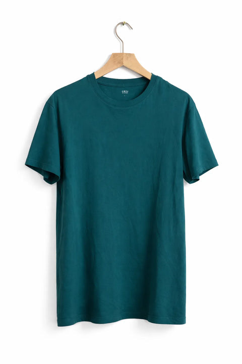 Celio Men's Petrole  Crew Neck T-Shirt | Celio in Lebanon