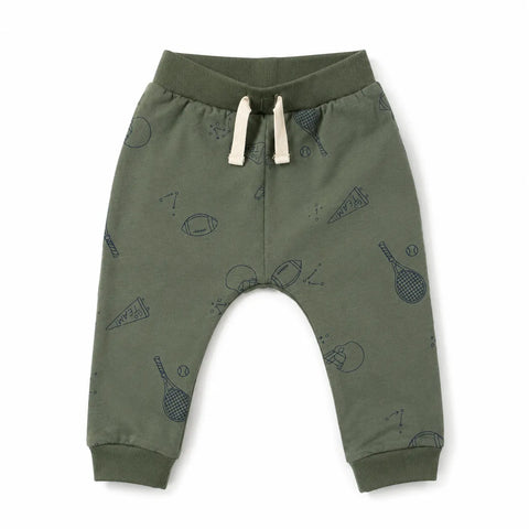 Carter's Baby Boy's Olive Green Printed Elastic Waist Sweatpant|Carter's In Lebanon