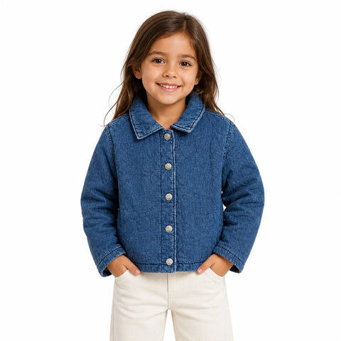 Cat & Jack Girl's Medium Wash Quilted Denim Jackets   | Cat & Jack in Lebanon