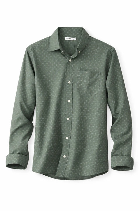Sonoma Men's Green Good For Life Printed Long Sleeve Button Down Shirt | Sonoma In Lebanon