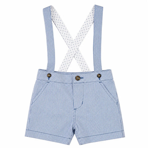 Carter's Baby Boy's Blue Striped Suspender Short|Carter's In Lebanon