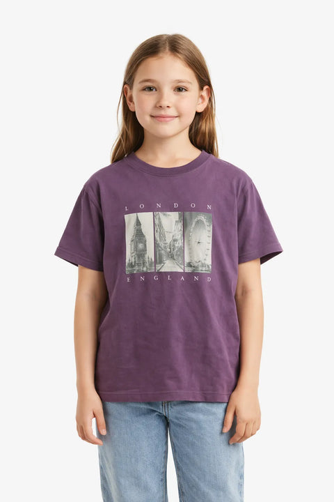 Cat & Jack Girl's Purple Graphic T-Shirt | Cat & Jack In Lebanon