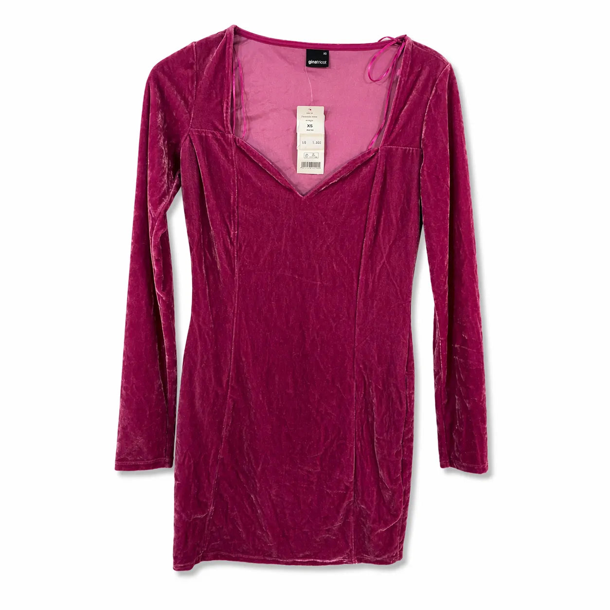 Ginatricot Women's Fuchsia Velvet Dress | Ginatricot In Lebanon