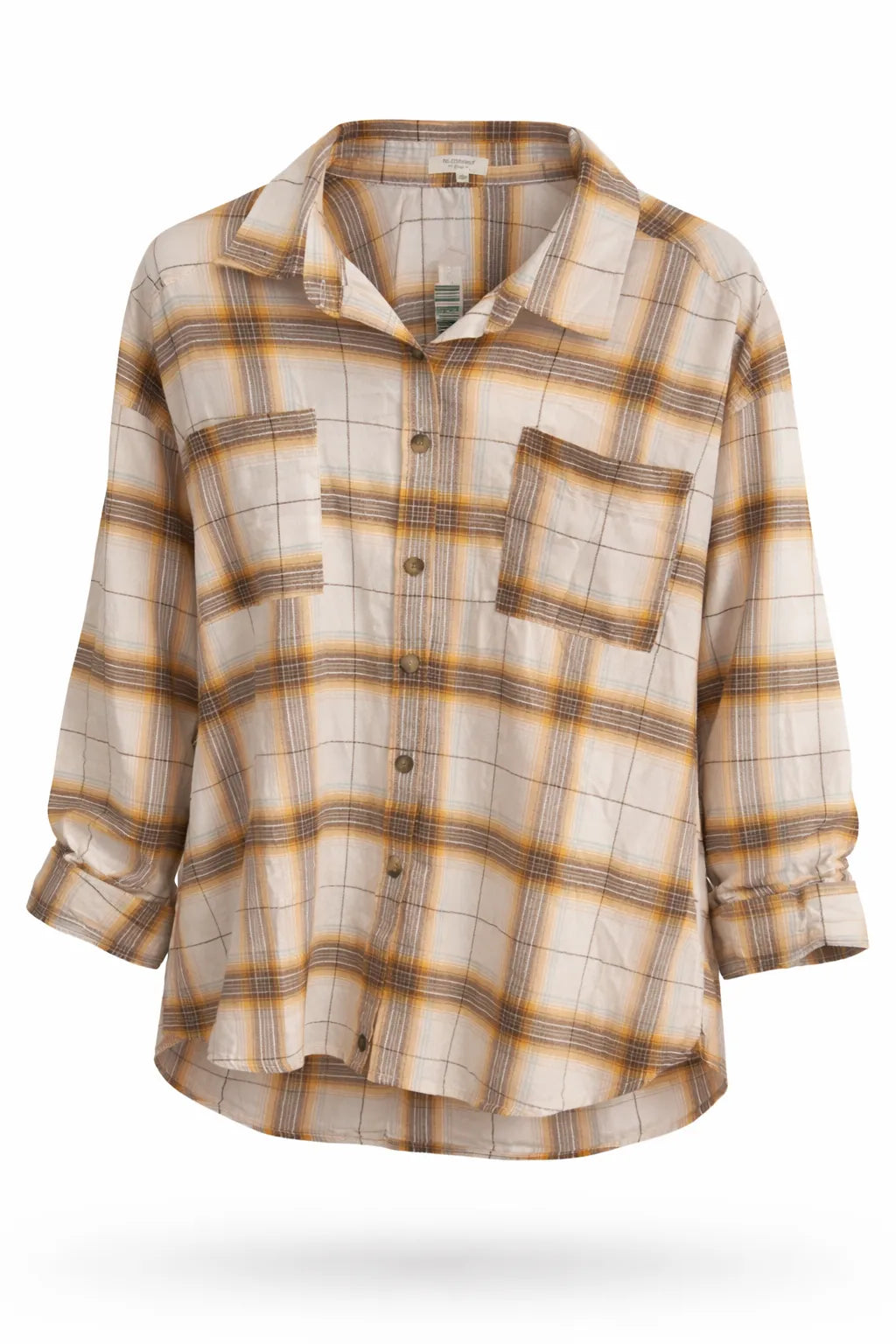 No Comment Men's Multicolor Plaid Stretch Flannel Shirt | No Comment In Lebanon