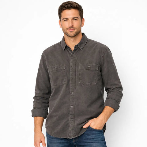 Celio Men's Grey With 2 pocket Shirt | Celio in Lebanon