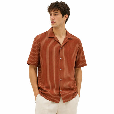 Jack & Jones Men's Brick Striped Shirt | Jack & Jones In Lebanon
