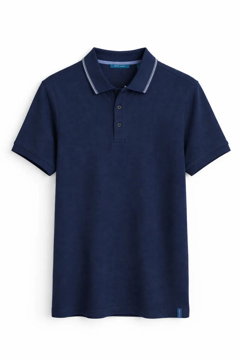 Perry Ellis Men's Navy Short Sleeve Polo T-Shirt|Perry Ellis In Lebanon