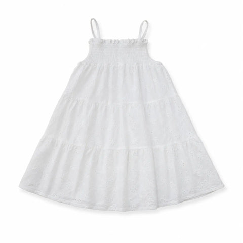 Cat & Jack Girl White Embroidered Tiered Dress | Cat & Jack in Lebanon