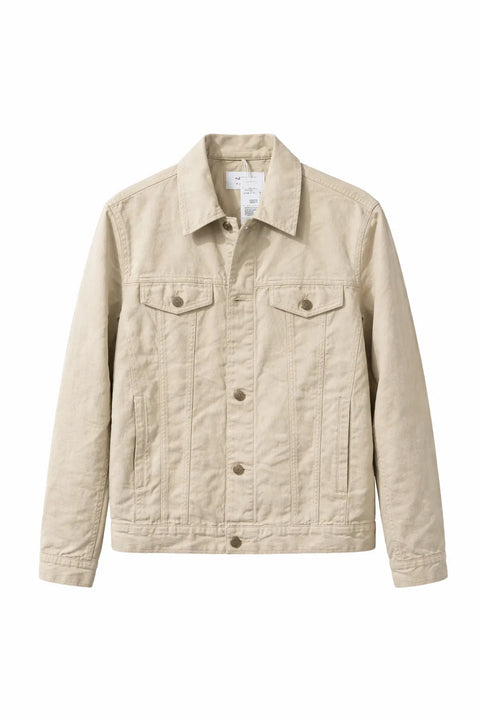 Celio Men's Beige Solid Long Sleeves Fashion Jacket | Celio In Lebanon