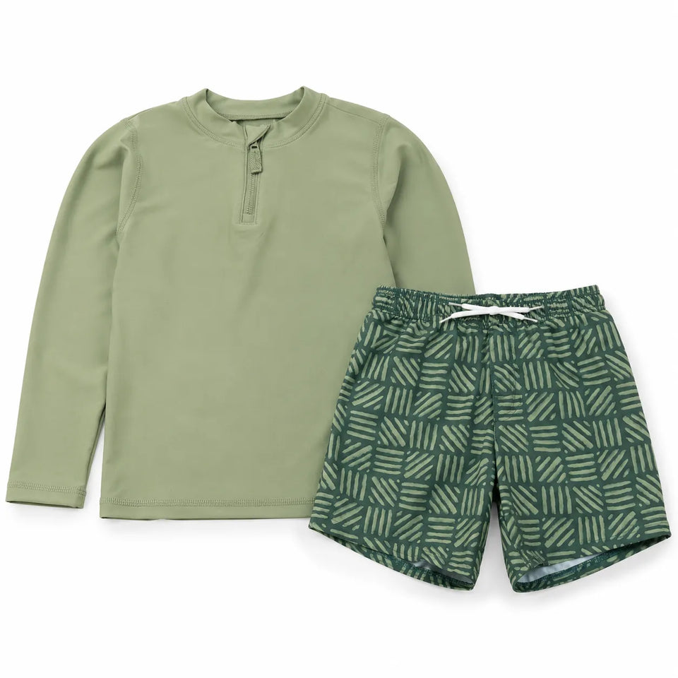 Carter'sBoys' 2-Piece Checkered Rashguard & Swim Trunk Set | Carter's in Lebanon