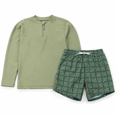 Carter's  Boys' 2-Piece Checkered Rashguard & Swim Trunk Set | Carter's in Lebanon