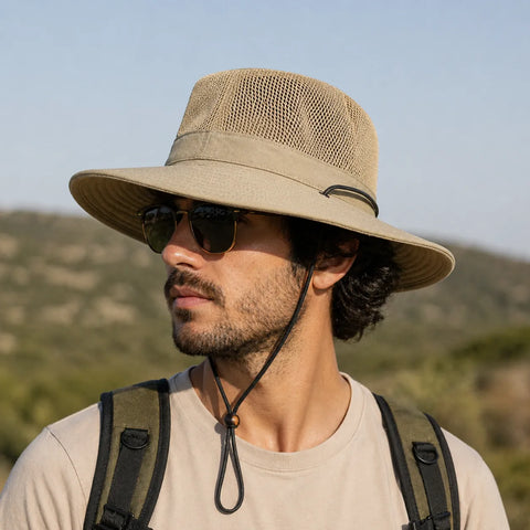 DPC Men's Khaki Outdoor Sun Hat  | DPC in Lebanon