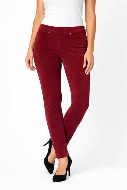 Memoi Women's  Burgundy  Shaping Leggings | Memoi in Lebanon