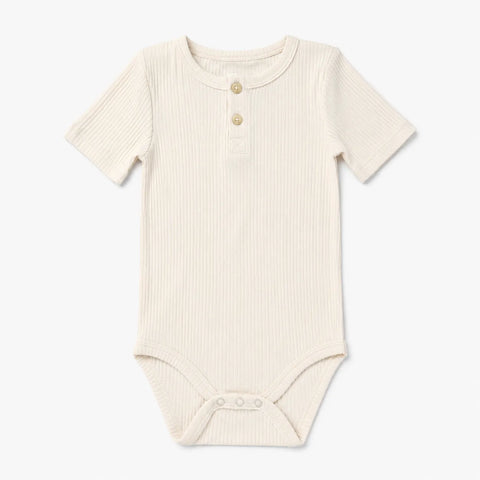 Cat & Jack Baby Boy's White Ribbed Short Sleeve Bodysuits | Cat & Jack In Lebanon