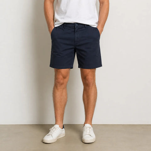 Sun Stone Men's Blue Flat Front Short | Sun Stone In Lebanon