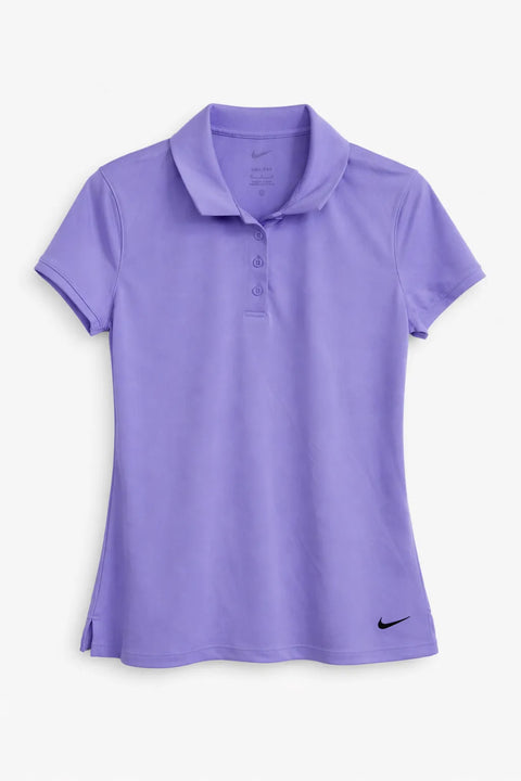 Nike  Women's Purple Short Sleeve Dri-FIT Golf Polo  T-Shirt | Nike  in Lebanon