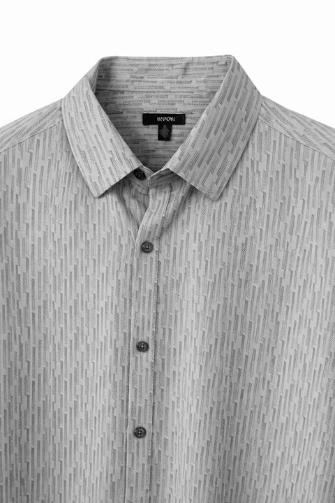 Alfani Men's Grey Regular-Fit Stripe Stret Shirt | Alfani In Lebanon