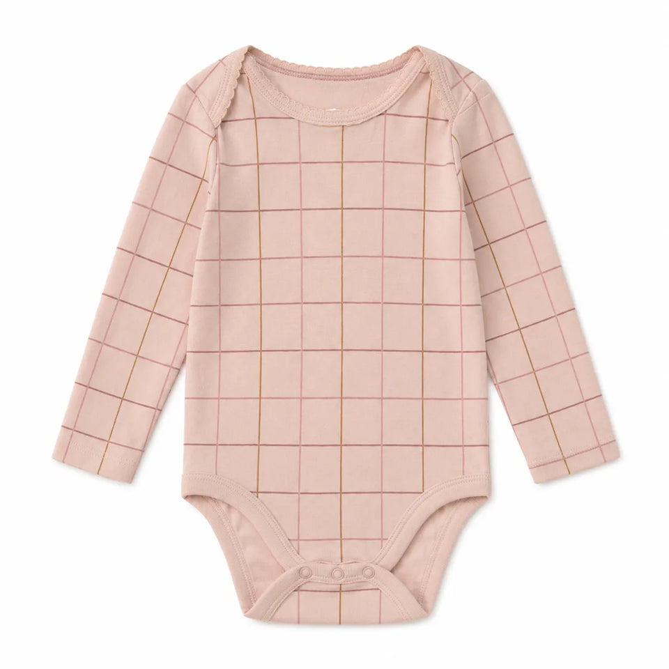 Cloud Island Baby Girl's Pink Checkered Bodysuit | Cloud Island In Lebanon