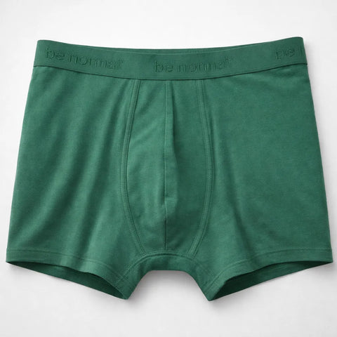 Celio Men's Dark Green Cotton Boxer | Celio In Lebanon