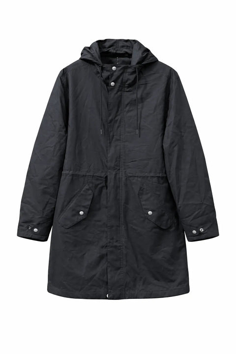 Celio Men's Black Long Hooded Jacket|Celio In Lebanon