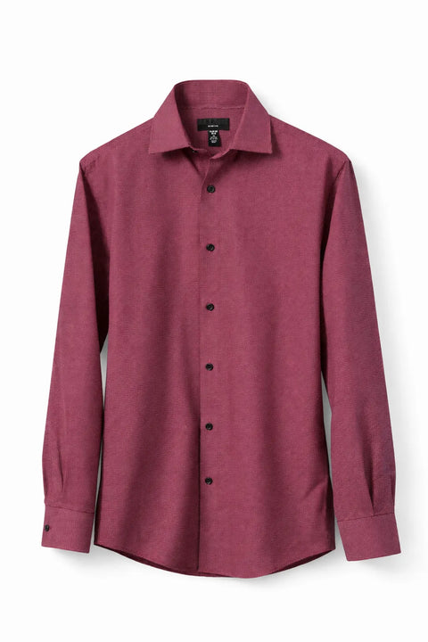 Alfani Men's Burgundy  Slim-Fit Way Stretch Shirt  | Alfani In Lebanon