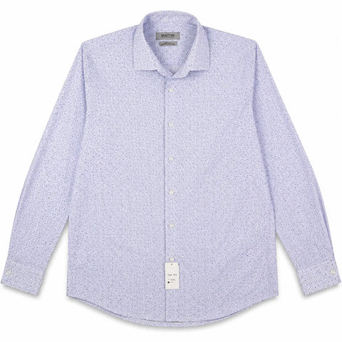 Kenneth Cole Reaction Men's White Printed Regular Fit Long Sleeve Shirt | Kenneth Cole Reaction In Lebanon