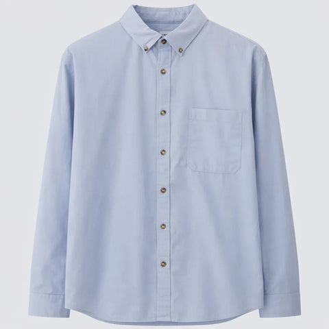 Celio Men's Light Blue Cotton Shirt With 1 Chest Pocket | Celio In Lebanon