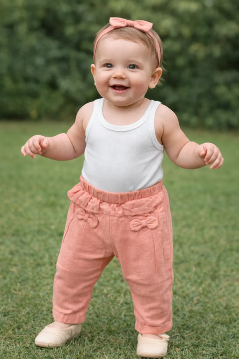 Ativo Baby Girl's Pink Pants | Ativo In Lebanon