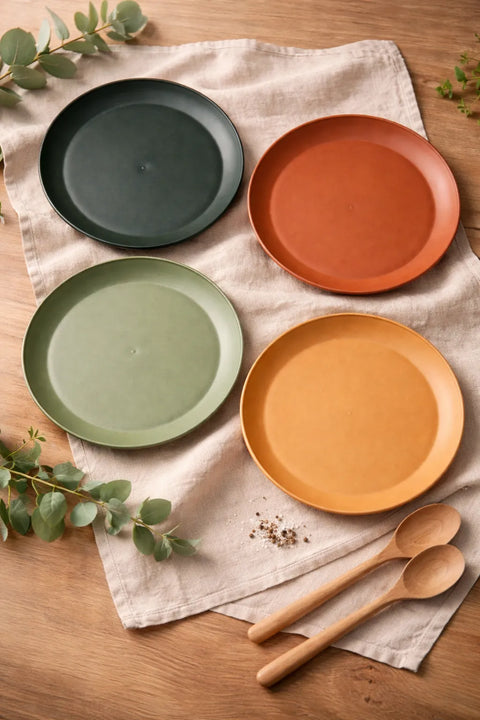 Cozzoni 4-Piece Multicolor Matte Dinnerware Set 4 x 19,5 cm |Cozzoni In Lebanon