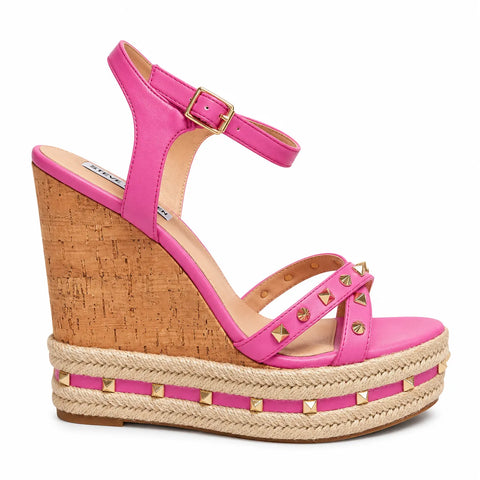 Steve Madden Women's Fuchsia Synthetic Madalyn Heeled Sandals|Steve Madden In Lebanon