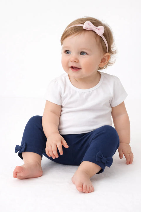 Ativo Baby Girl's Navy Leggings |Ativo In Lebanon