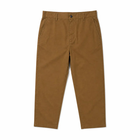 Pull & Bear Men's Camel Elastic Waist Pant | Pull & Bear In Lebanon