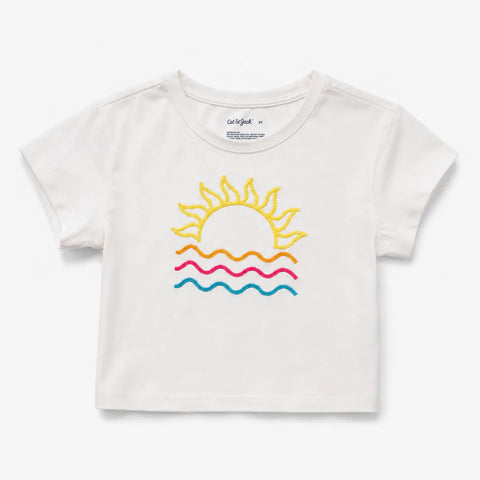 Cat & Jack Girl's White Printed T-Shirt | Cat & Jack In Lebanon