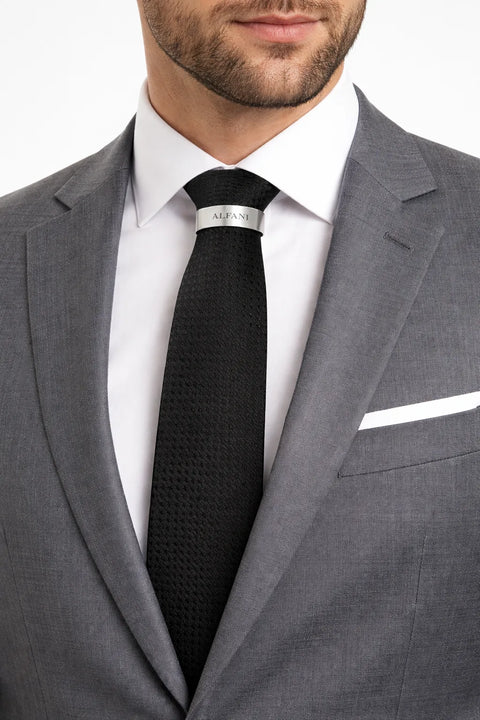 Alfani Men's Black Slim Geo Neat Tie | Alfani In Lebanon