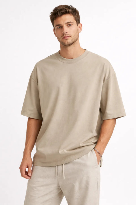 Celio Men's Sand Casual T-Shirt | Celio in Lebanon