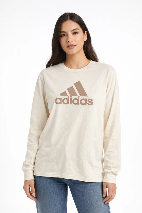 Adidas Women's Off White Long Sleeve Blouse | Adidas in Lebanon