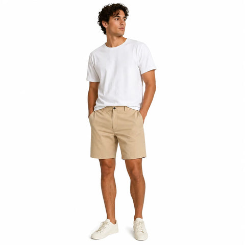Banana Republic Men Beige  Flat-Front Chino Shorts | Banana Republic in Lebanon