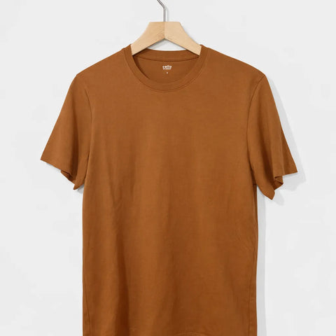 Celio Men's  Brown Crew neck T-Shirt |Celio  in Lebanon