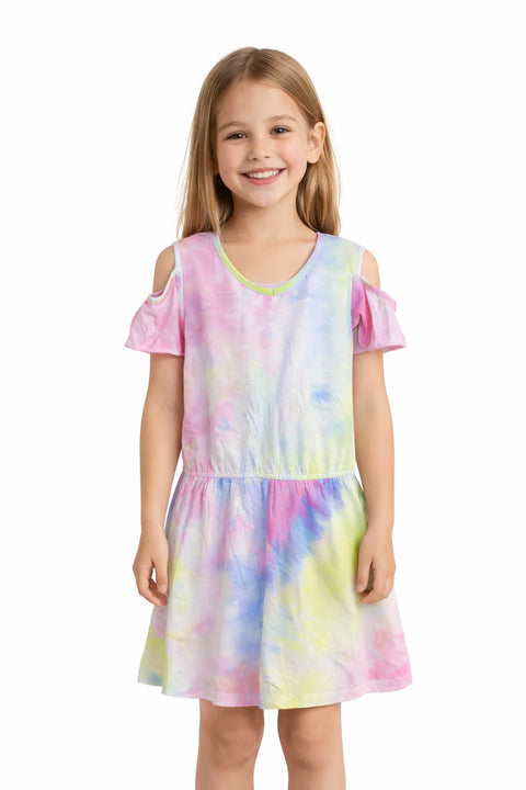 Ativo Girl's Multicolor Tie Dye Romper | Ativo In Lebanon