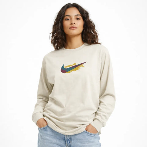 Nike Women's Beige Oversized Long Sleeves Blouse | Nike In Lebanon
