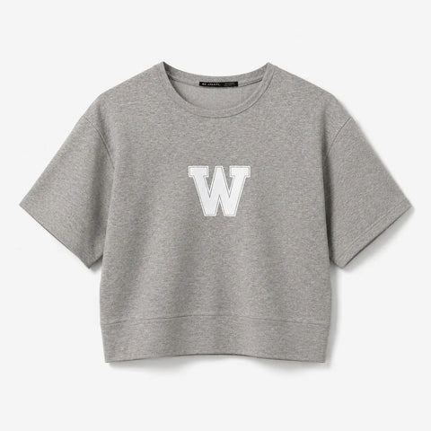 X Lacati Women's Grey Printed T-Shirt | X Lacati In Lebanon