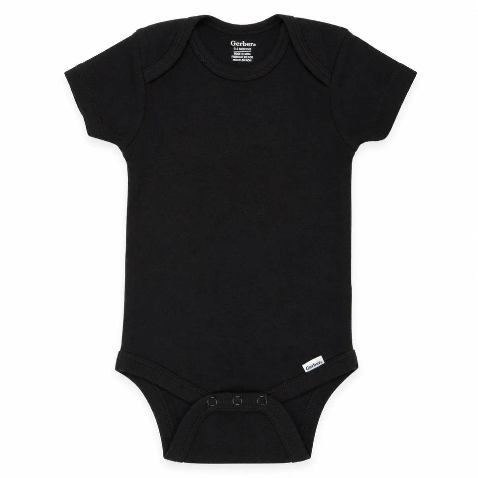 Gerber Baby's Black Basic Bodysuit| Gerberin Lebanon